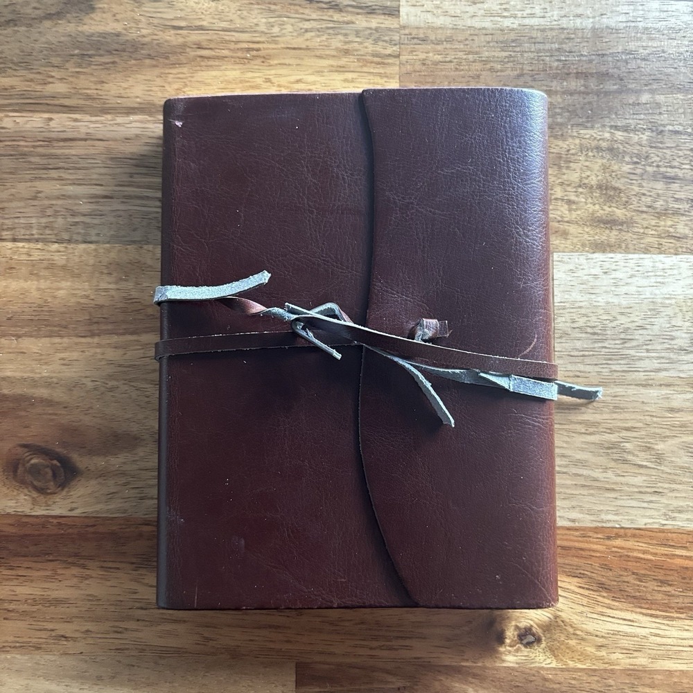 Cavallini & Co. Brown Leather Journal MADE IN ITALY - BROKEN STRAP- AS IS